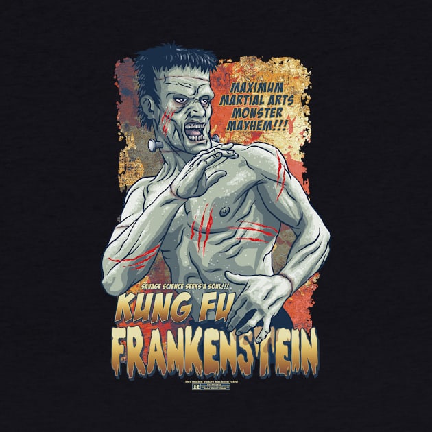 Kung Fu Frankenstein! by cs3ink